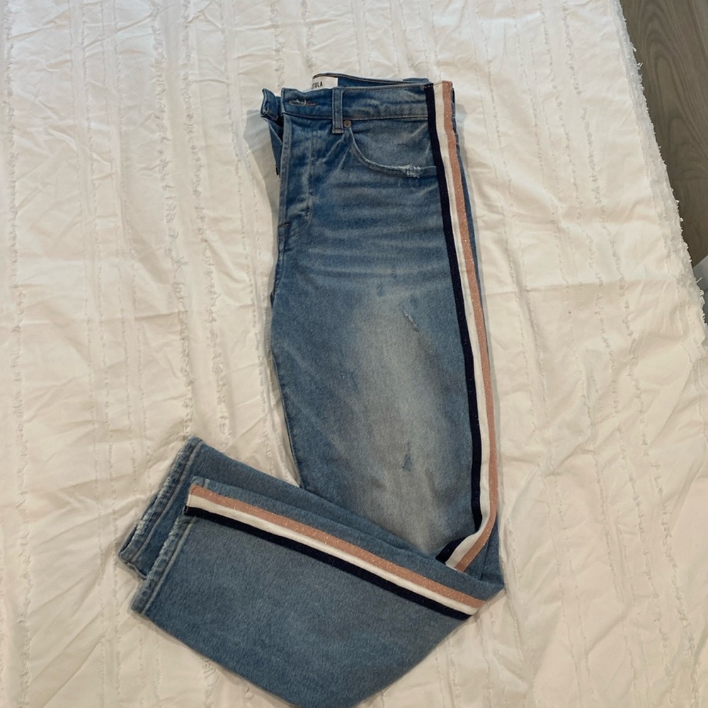 Pistola mom jeans w stripe